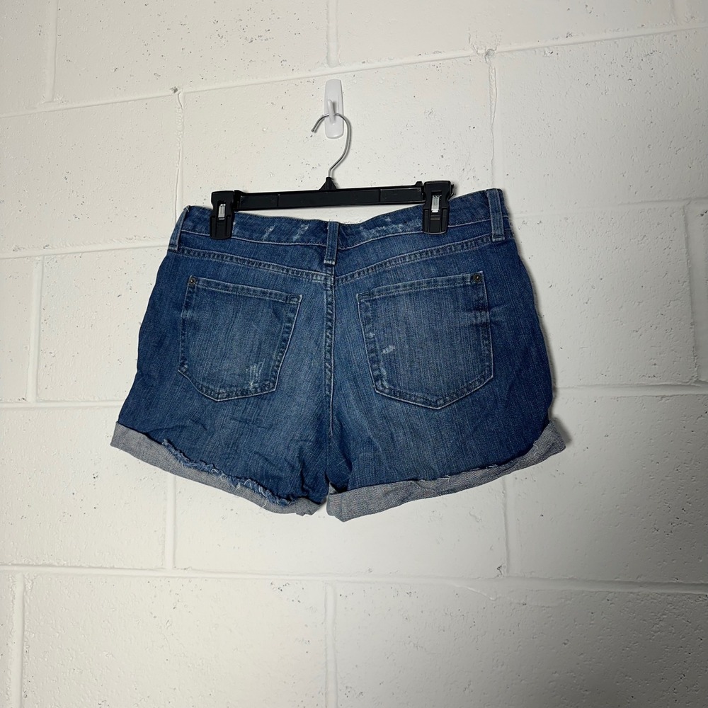 Banana Republic Womens Denim Shorts Size 30/10 Medium Wash Cuffed Blue Jean - Picture 2 of 3